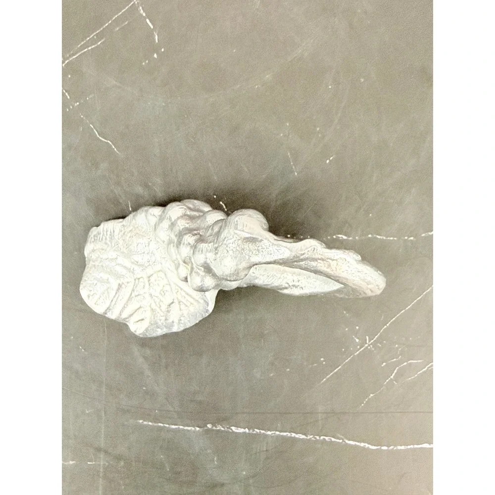 Vintage Pewter Napkin Ring Figural Grapes Leaf Motif 3.5
